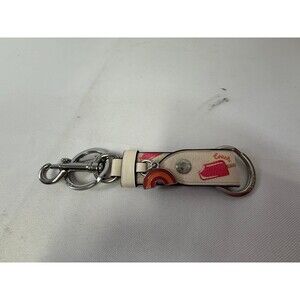 Coach Trigger Snap Bag Charm W/ Popsicle Print & Rainbow Charm NWOT